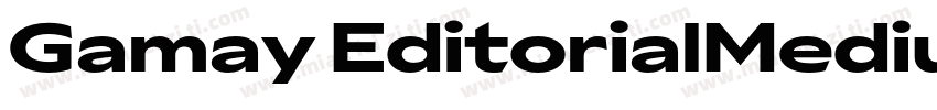 Gamay EditorialMedium字体转换